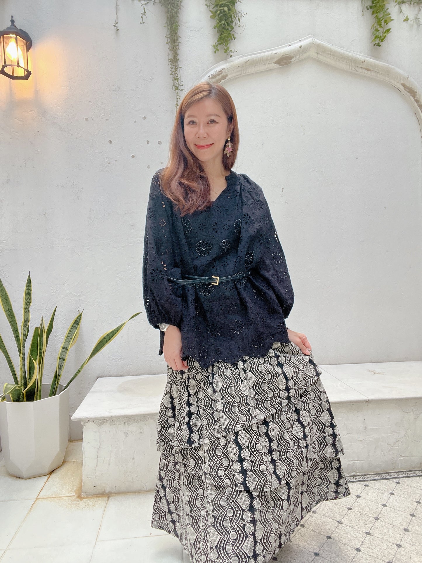 CRYSTALS EMBROIDERY TOP