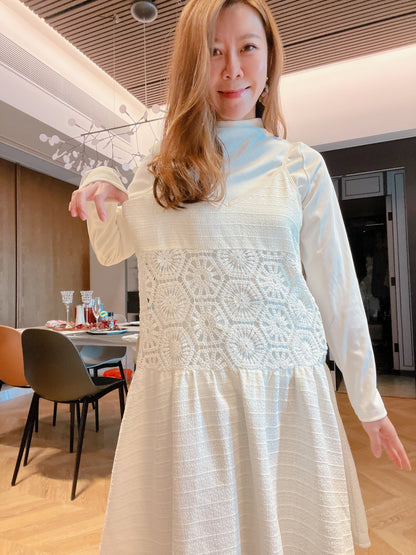 PER ME CROCHET DRESS WITH TOP