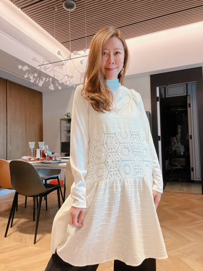 PER ME CROCHET DRESS WITH TOP