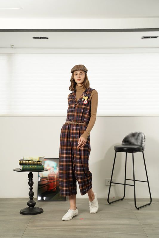 CHECK PATTERN JUMPSUIT