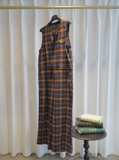 CHECK PATTERN JUMPSUIT