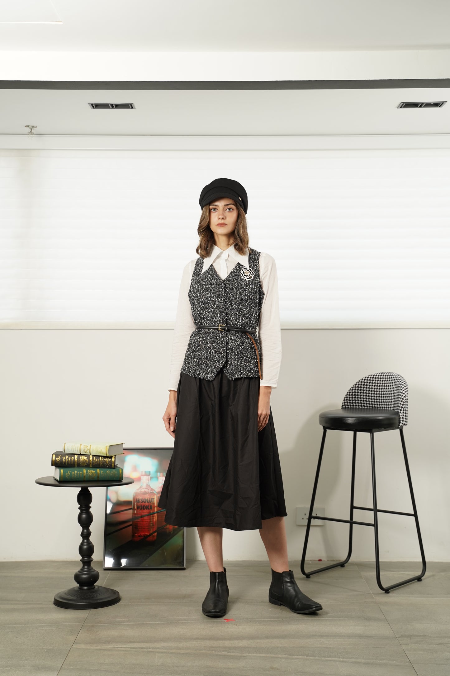 DRESS WITH SHIRT SET