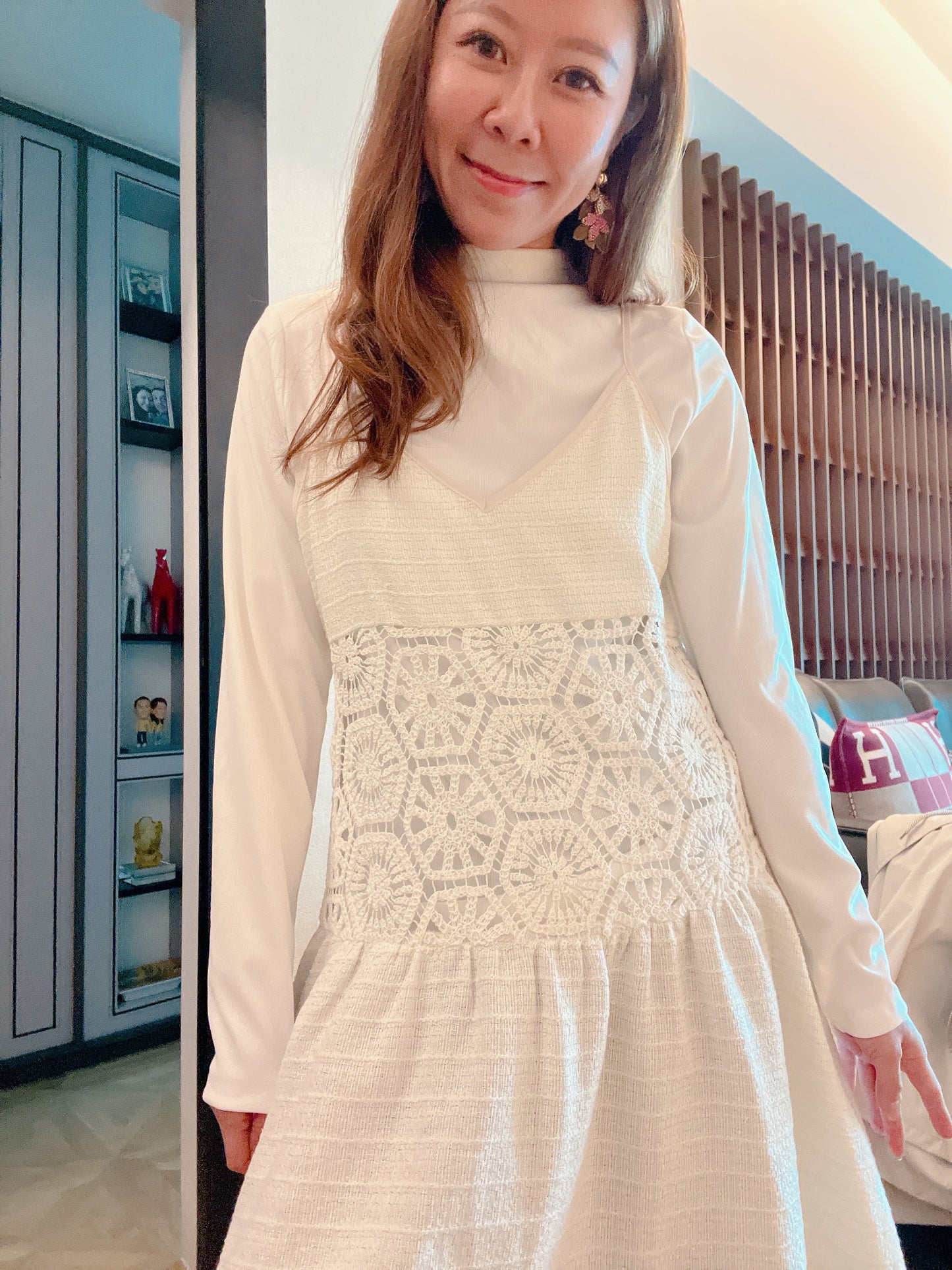 PER ME CROCHET DRESS WITH TOP