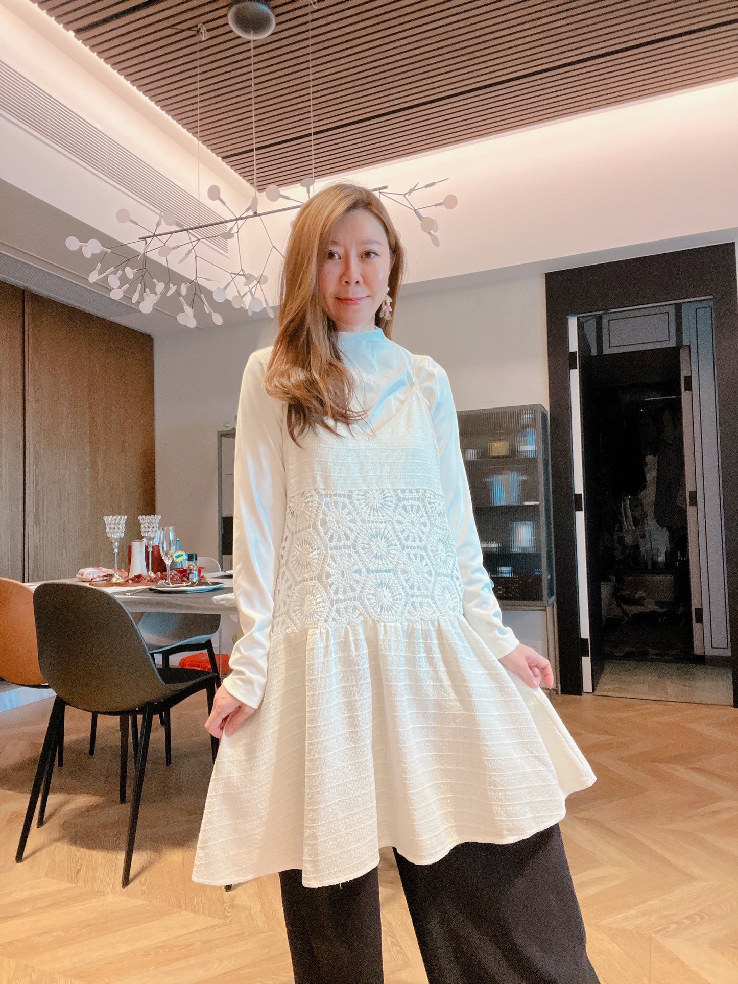 PER ME CROCHET DRESS WITH TOP