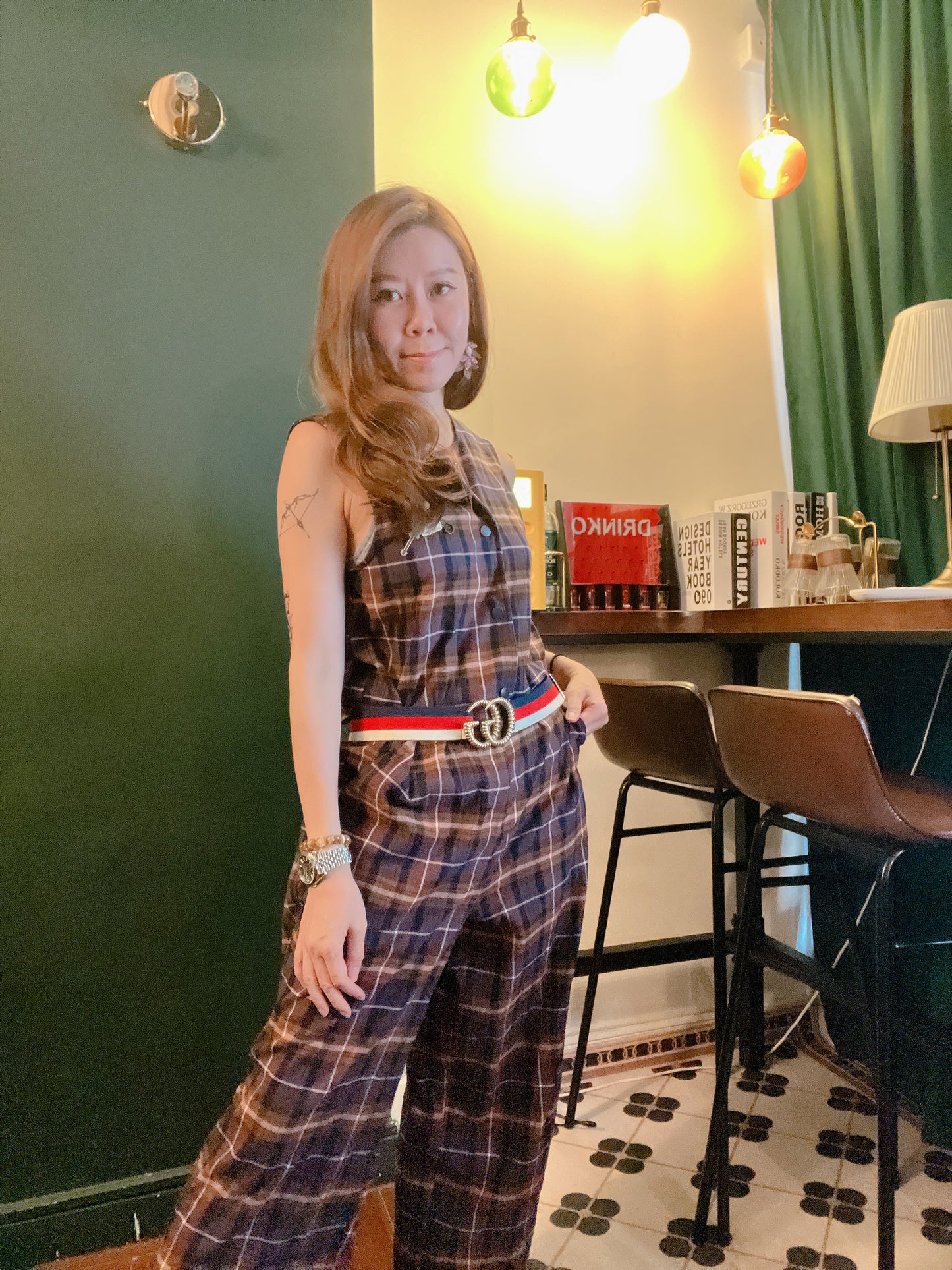 CHECK PATTERN JUMPSUIT