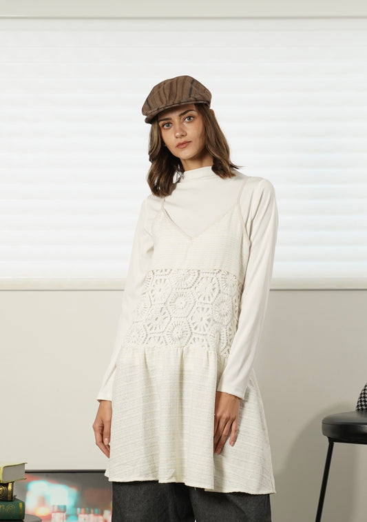 PER ME CROCHET DRESS WITH TOP
