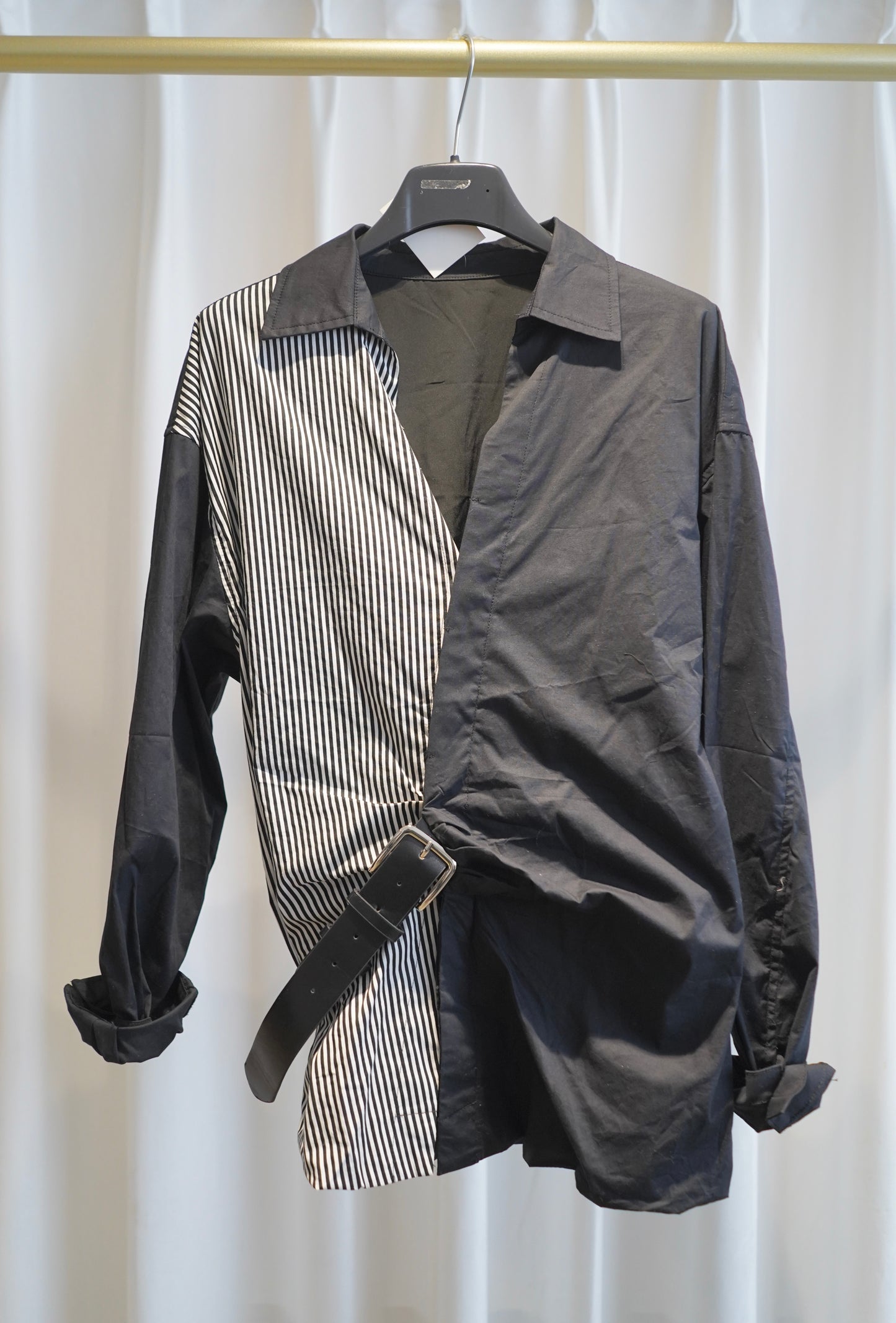 PER ME MIXED FABRIC SHIRT