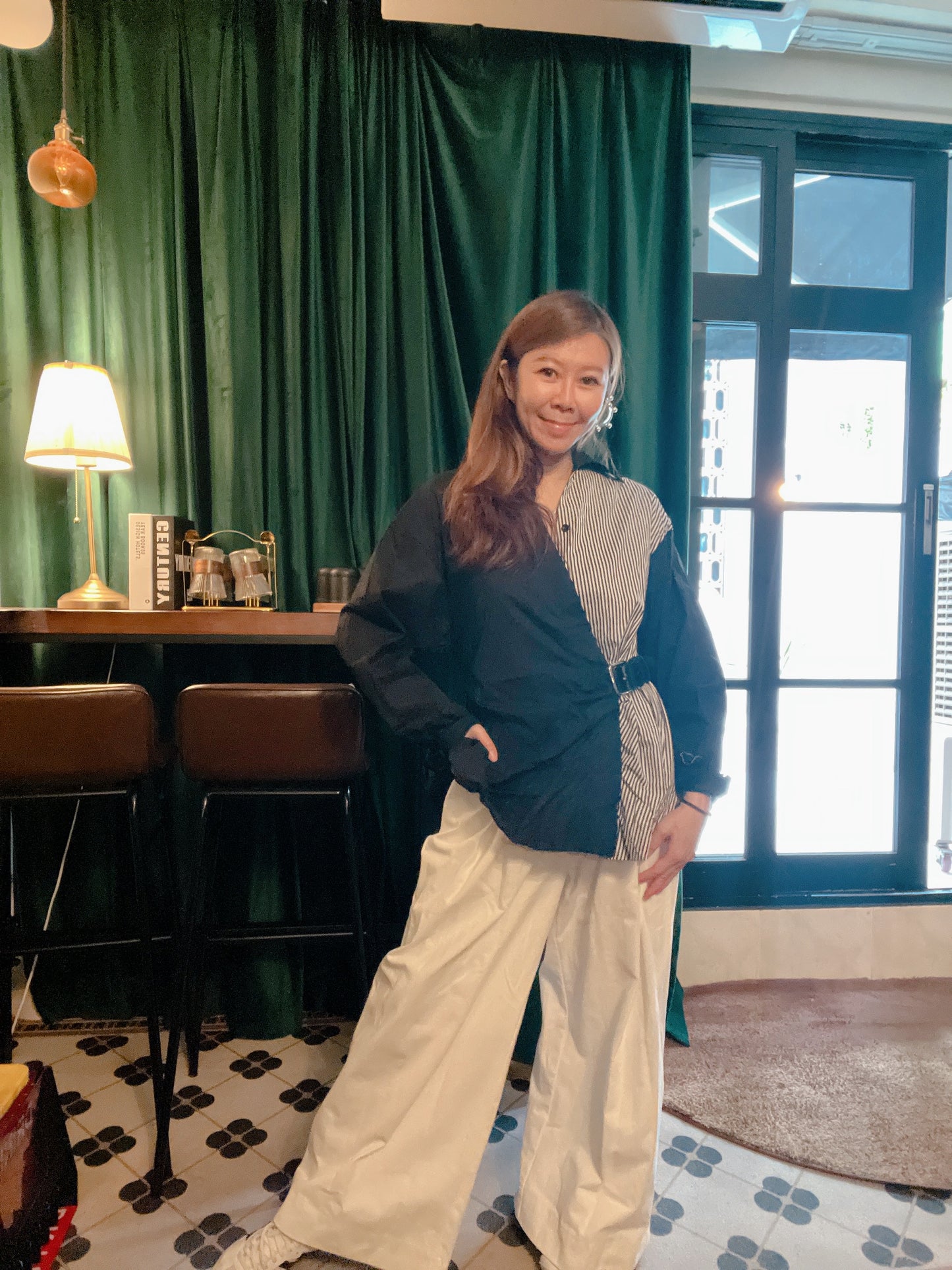 PER ME MIXED FABRIC SHIRT