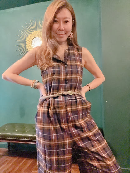 CHECK PATTERN JUMPSUIT