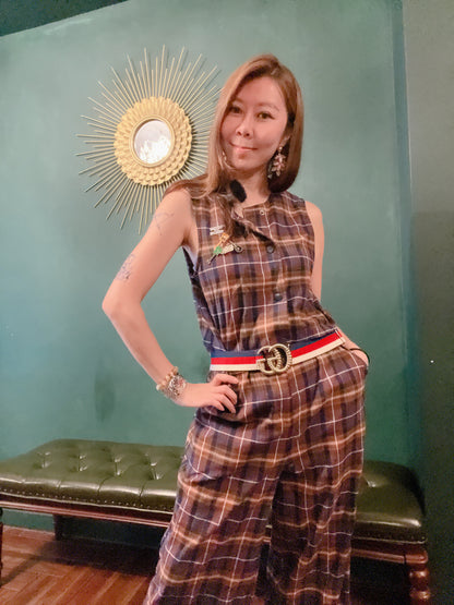 CHECK PATTERN JUMPSUIT