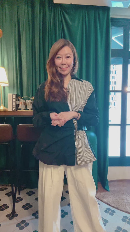 PER ME MIXED FABRIC SHIRT